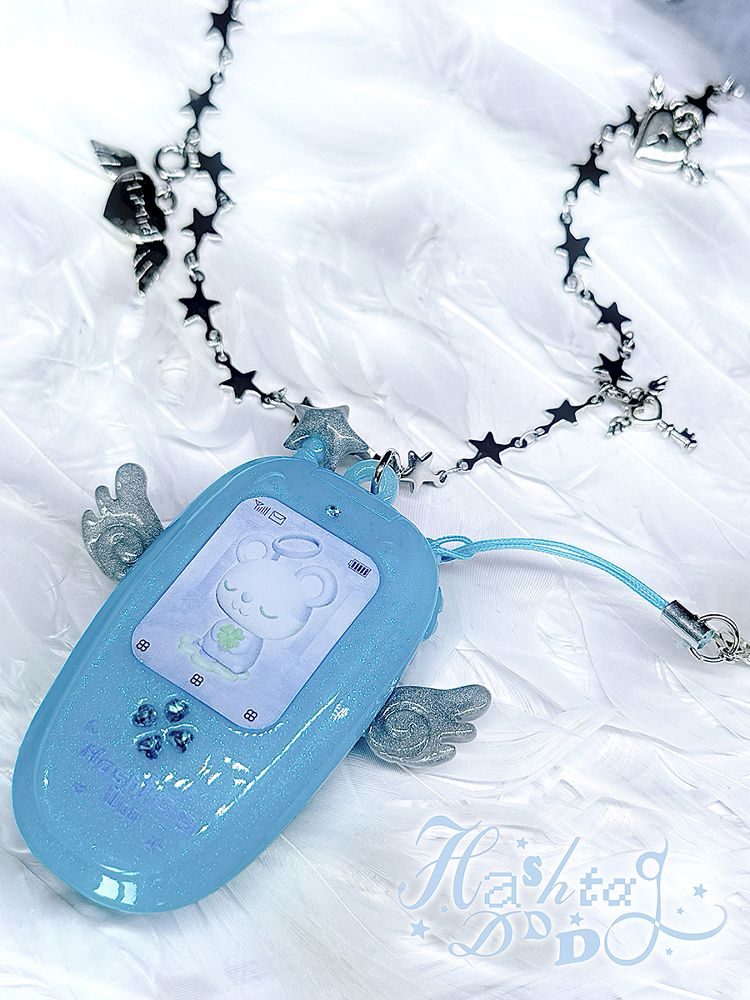 Clover Wings Angel Vintage Cell Phone Necklace【s0000012204】