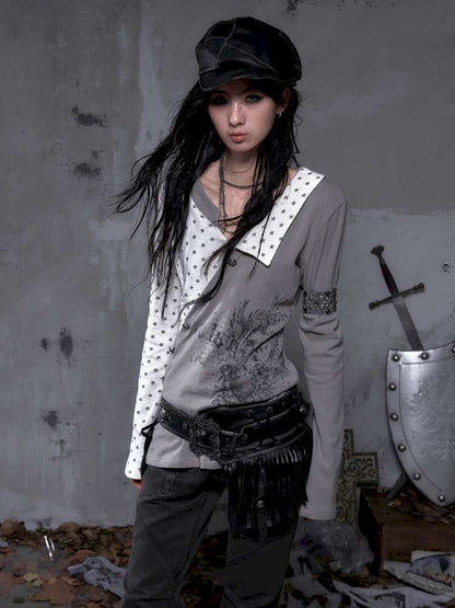 Five-Pointed Star Knit Base Top【s0000014655】