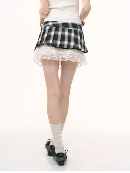Plaid Half-body Skirt【s0000012266】