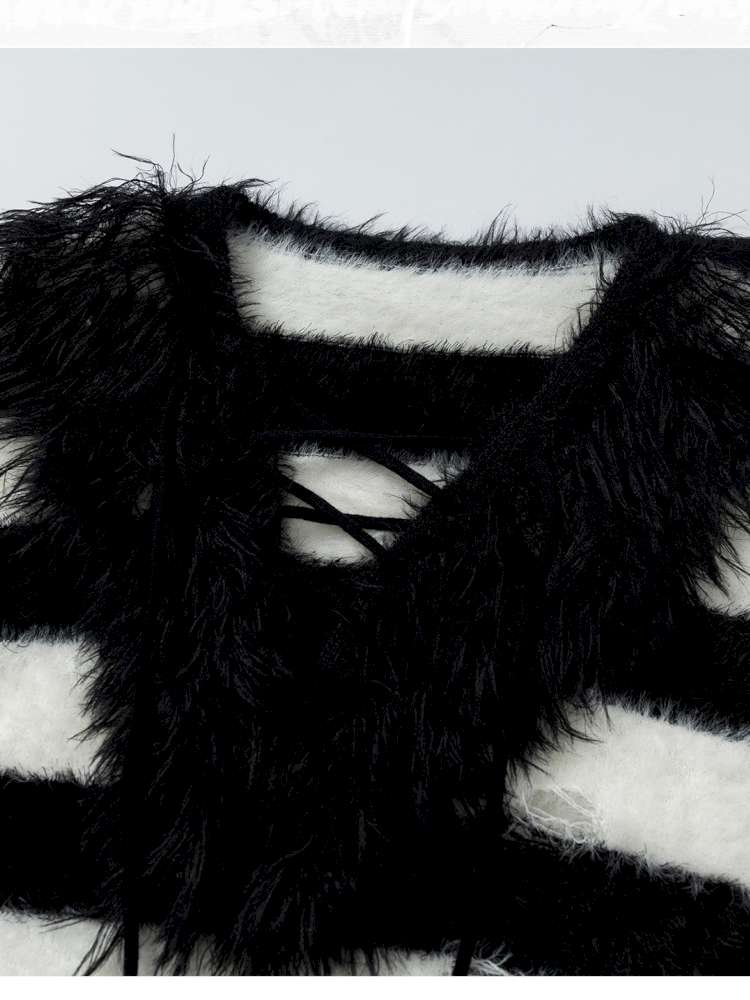 Long-Sleeve Striped Sweater【s0000014474】