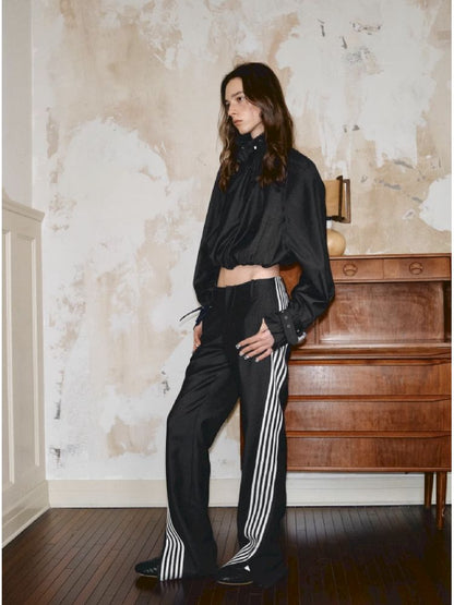 Patchwork Straight Suit Pants【s0000011608】