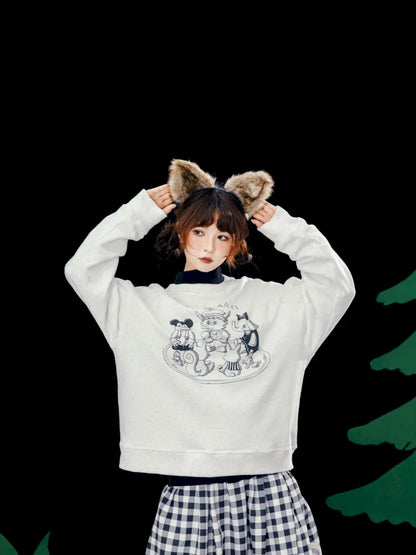 Speckled Casual Print Hoodie【s0000014157】