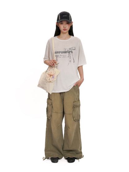 Long Shoulder Loose Feeling Canvas Bag【s0000012534】