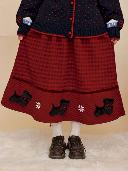 Plush Puppy Plaid Woolen Skirt【s0000015100】