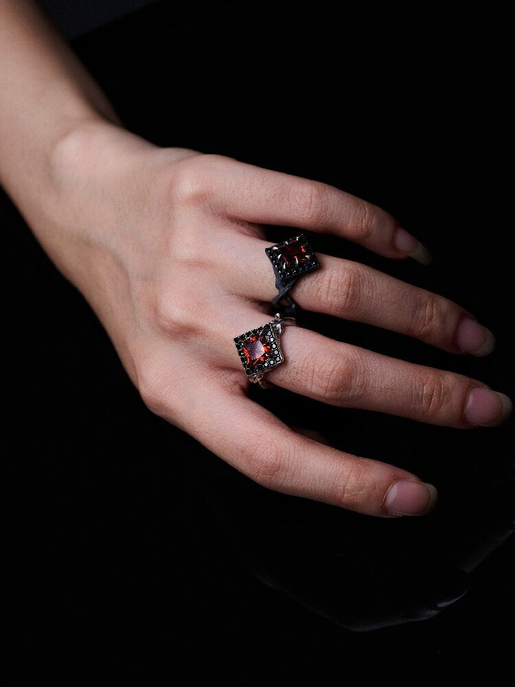 Niche Dark Punk s925 Silver Ring【s0000018830】
