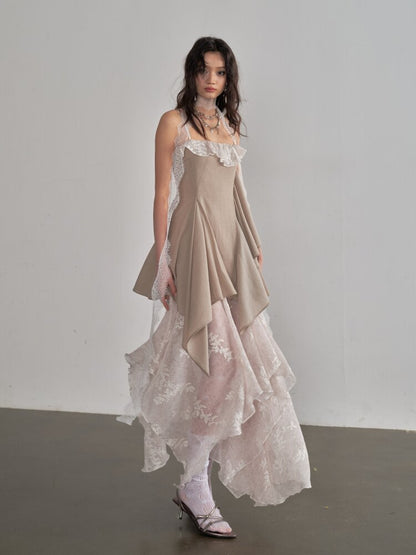 Embroidery Stitching Layered Sundress【s0000015702】