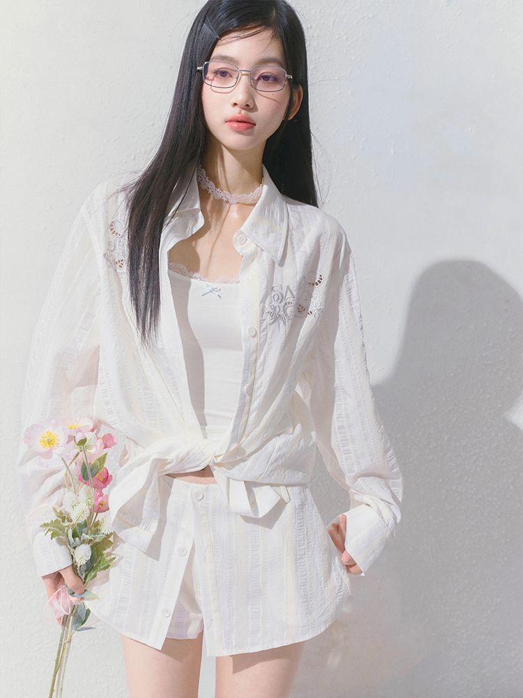 Slim inner suspenders two-piece suit【s0000012141】
