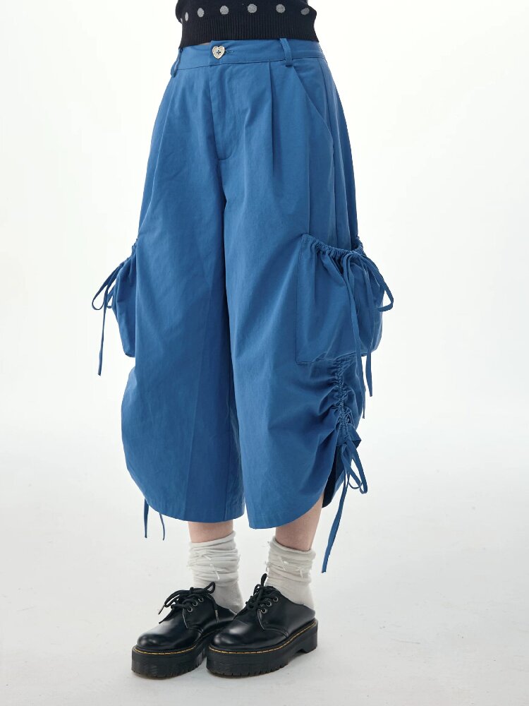 Lazy Summer Drawstring Casual Pants【s0000017263】