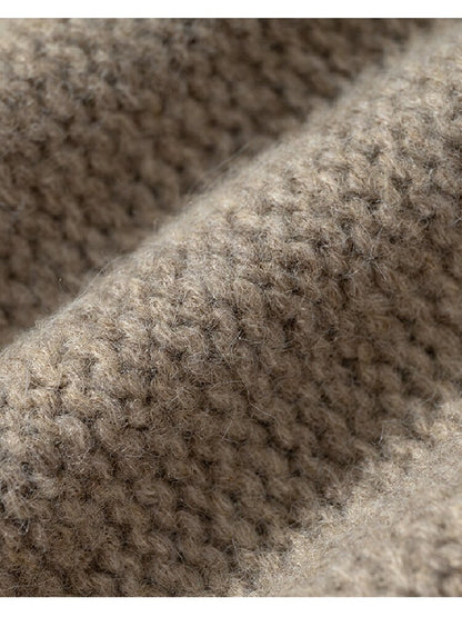 Twisted Knit Wool Cape Jacket【s0000019160】