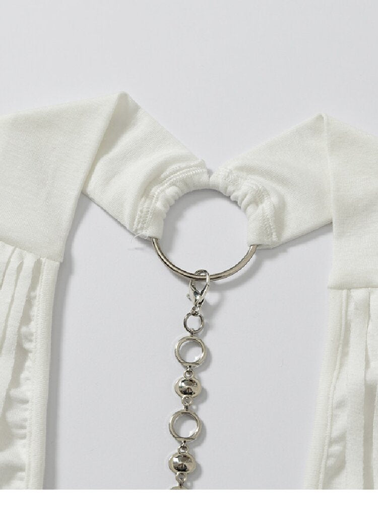 Sequins Fringed Diamond Halterneck Vest【s0000016987】
