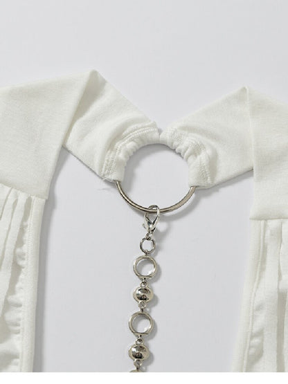 Sequins Fringed Diamond Halterneck Vest【s0000016987】