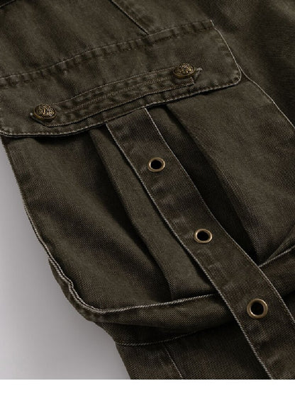 Double Waist Distressed Workwear【s0000017855】