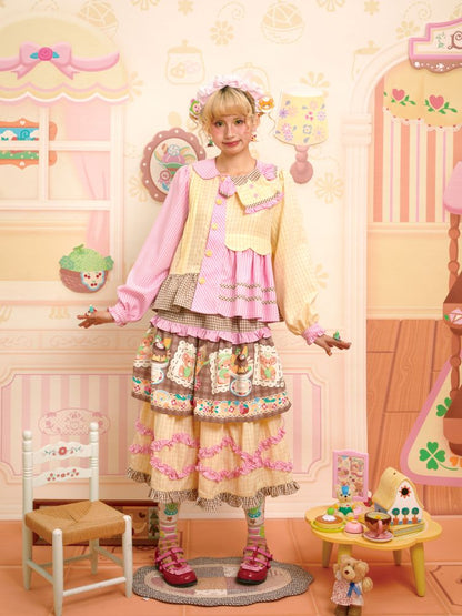 Lace Design Layered Cake Skirt【s0000013700】