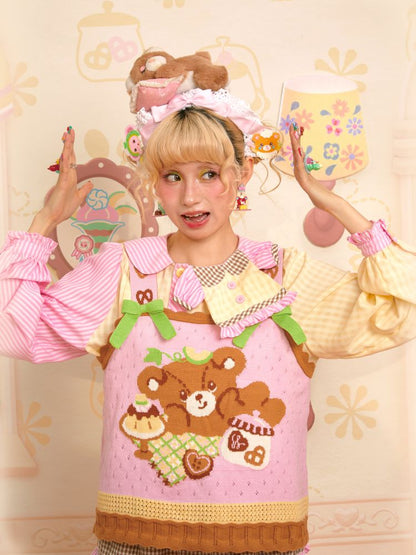 Needle Skeleton Knit Camisole Vest【s0000013701】