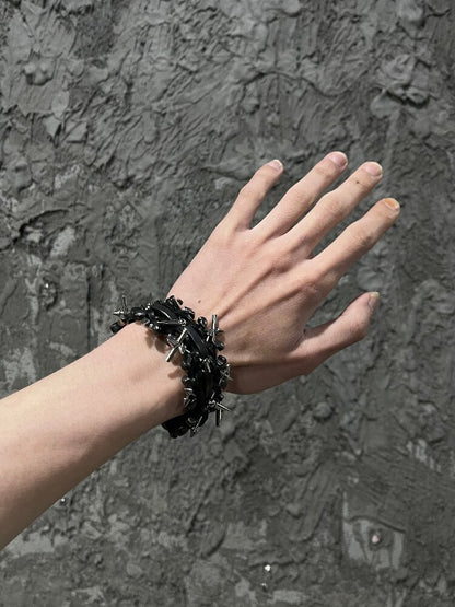 Heavy Work Handmade Cowhide Bracelet【s0000018879】