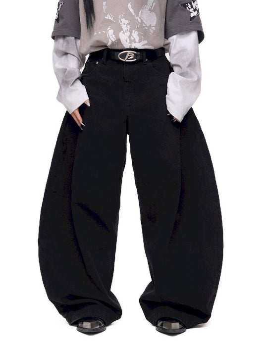 Simple Basic Washed Wide Leg Jeans【s0000011689】