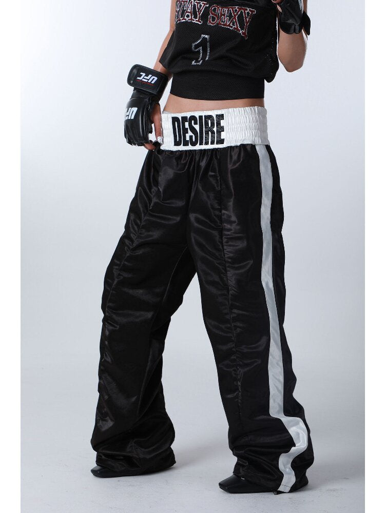 Diamond Letter Nylon Boxing Pants【s0000016183】