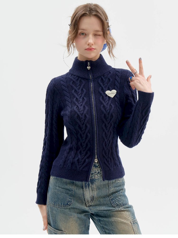 Twist Slim Sweater Cardigan【s0000011514】