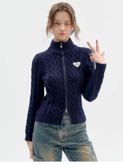 Twist Slim Sweater Cardigan【s0000011514】