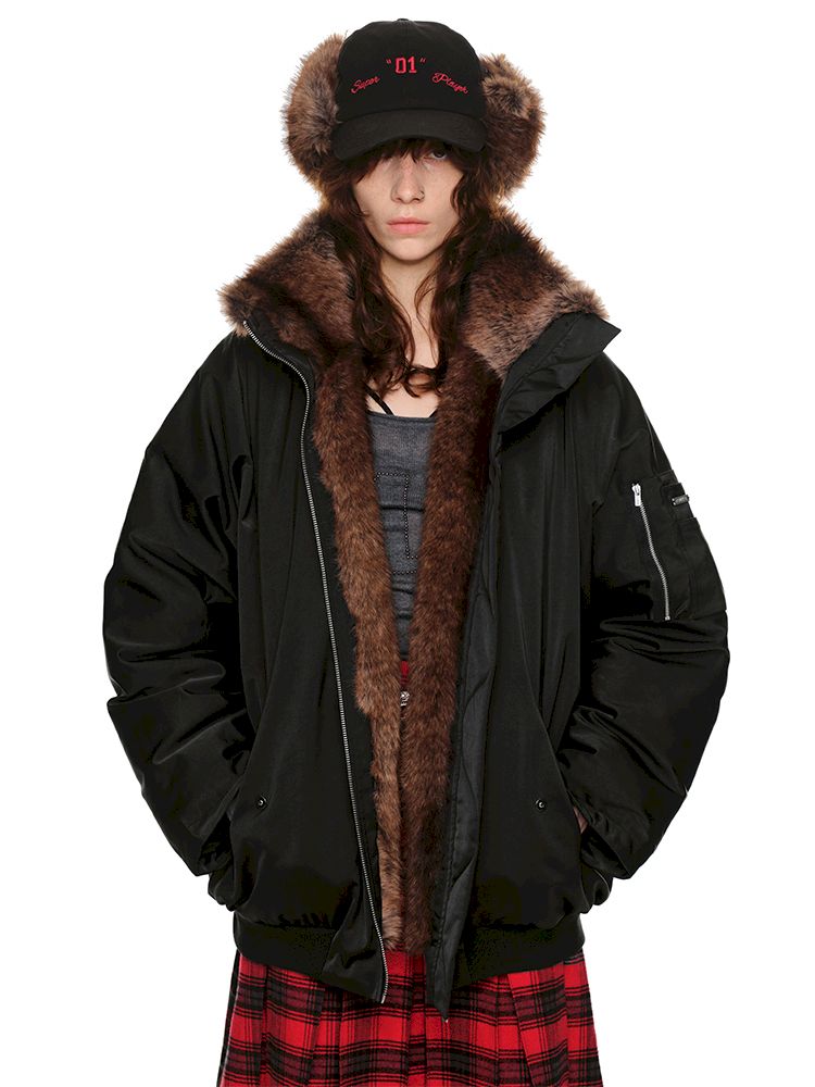 Gradient Spell Fur Down Jacket【s0000010661】