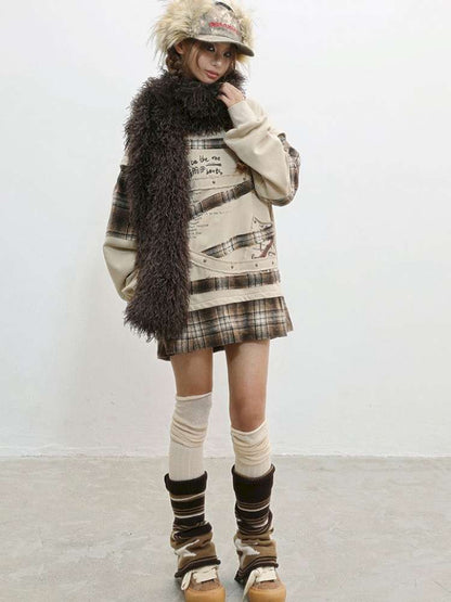 Imitation Sheep Wool Warm Scarf【s0000014833】