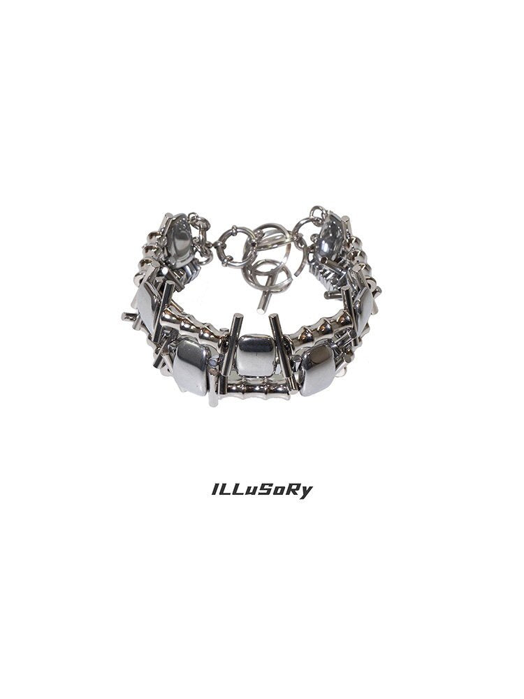 Futuristic Heavy Industry Punk Bracelet【s0000018813】