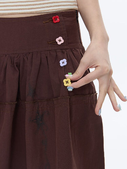 Retro Love Lock Vine Short Skirt【s0000016375】