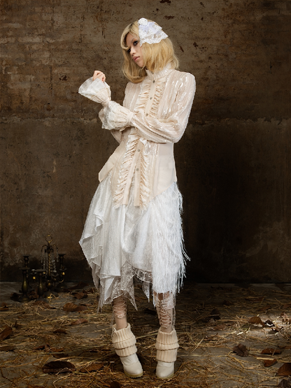 Romantic Palace Midi Skirt【s0000018377】