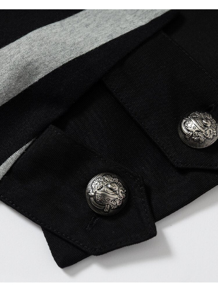 Asymmetrical Striped Webbing T-shirt【s0000015938】