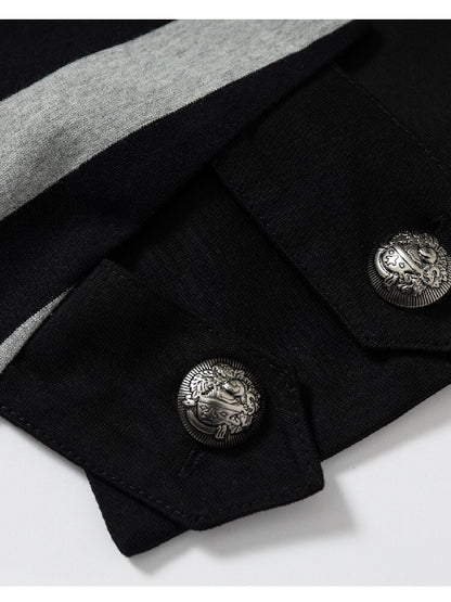 Asymmetrical Striped Webbing T-shirt【s0000015938】