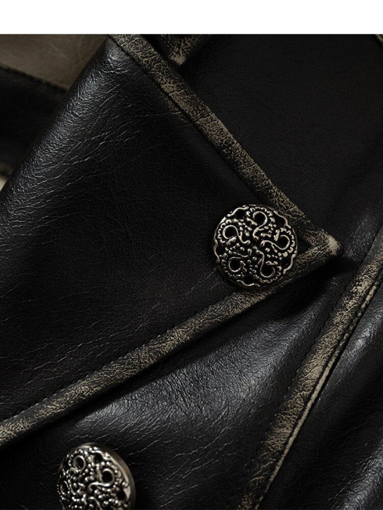 Fake Two Knight Leather Jacket【s0000015543】