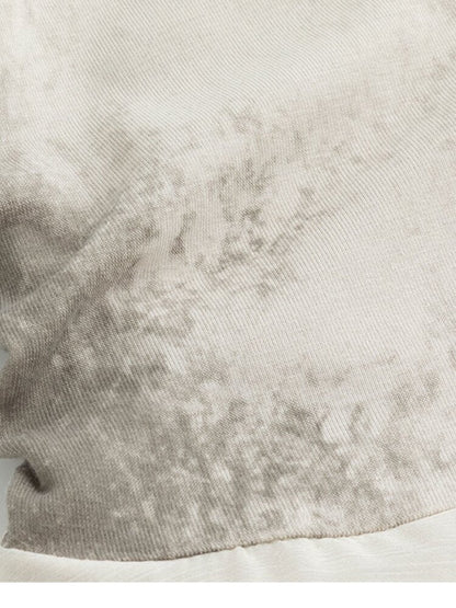 Smudged Print Ruffled Panel Dress【s0000015551】