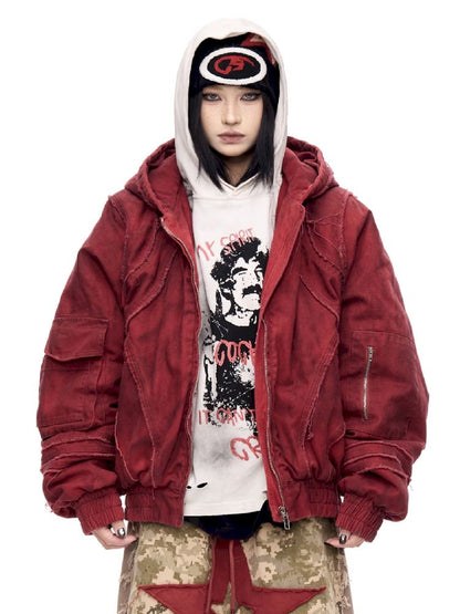 Raw Edge Short Cotton Jacket【s0000011355】