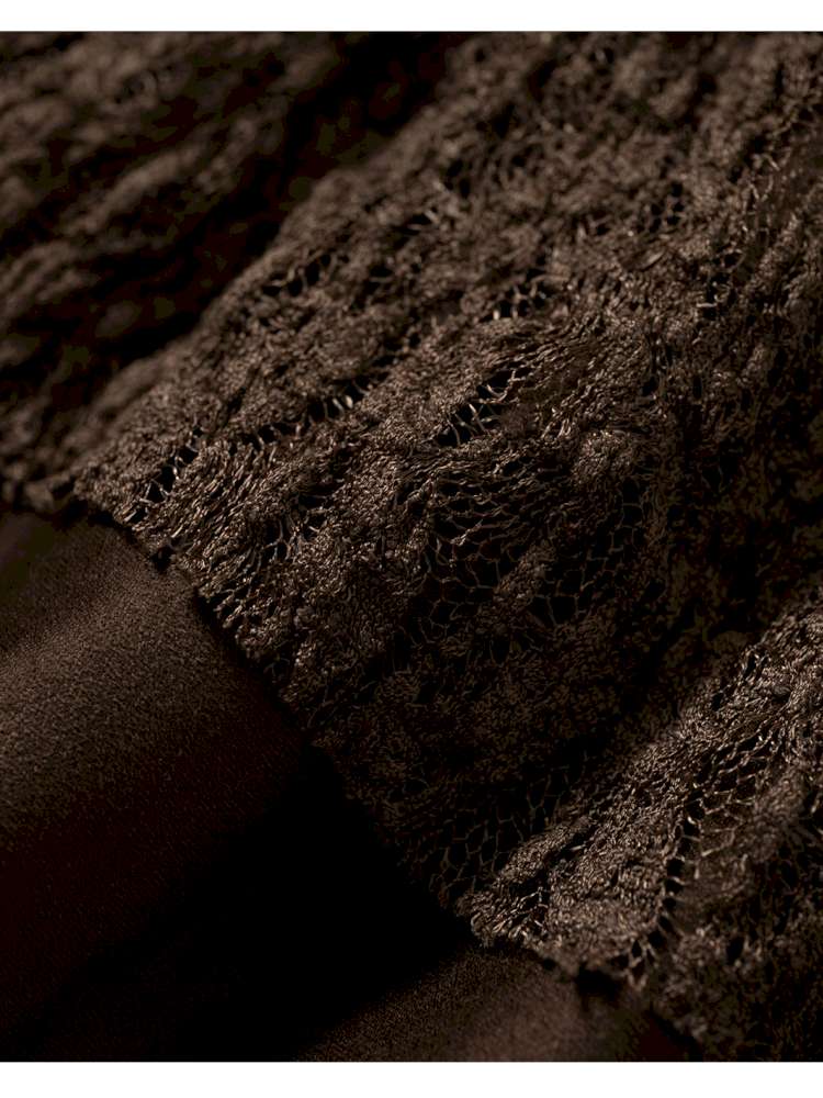 Lace Suede Fringe A-line Skirt【s0000014649】