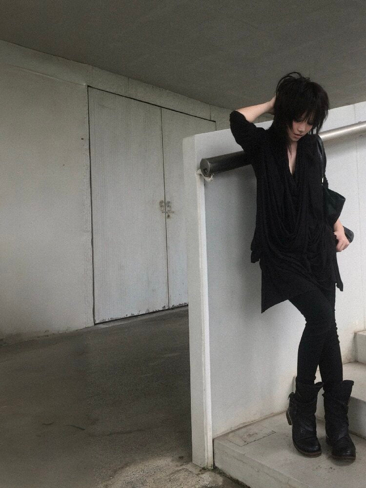 Stretched Lyocell Swaying Collar Cardigan【s0000019002】