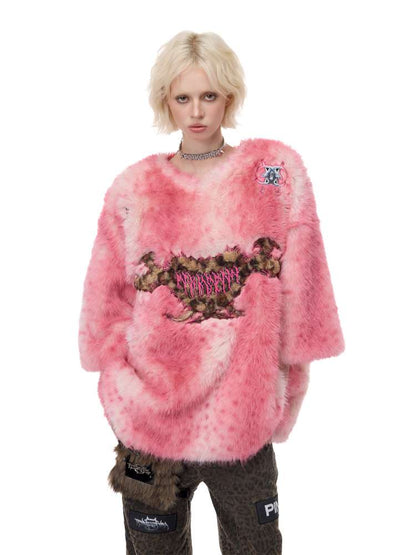 Thorn Leopard Embroidered Fur【s0000015128】