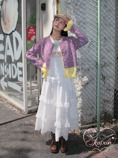 Fake Two-Piece Cardigan Sweater【s0000014169】