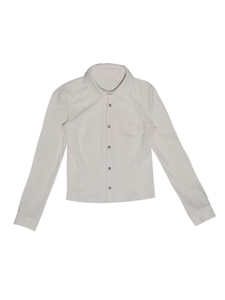 Blue Plaid Polka Dot Long Shirt【s0000014902】