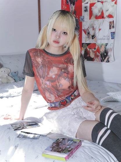 KillAngel Short Sleeve Mesh T-Shirt【s0000012329】