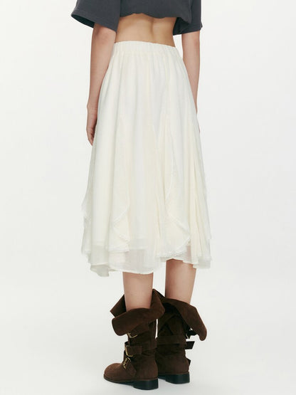 Night Dew Rose Chiffon Lace Skirt【s0000015667】
