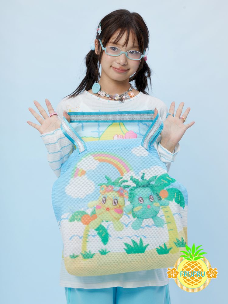 Fruit Large Capacity Printed Mesh Tote Bag【s0000012866】