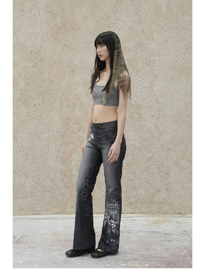Leopard Pattern Corduroy Pants【s0000018072】