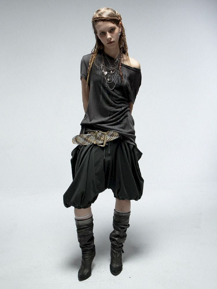 Knot Shape Short Sleeve T-shirt【s0000012212】