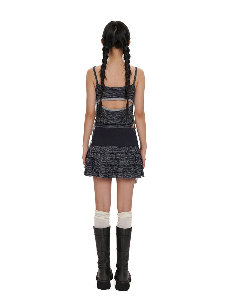 Multi-layer lace splicing waist-head skirt【s0000012517】