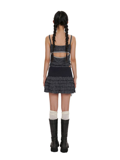 Multi-layer lace splicing waist-head skirt【s0000012517】
