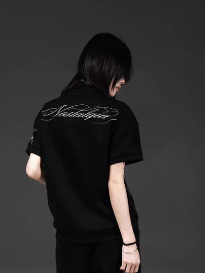 Flag Sub-Print Stand-Up Zip Tee【s0000018275】