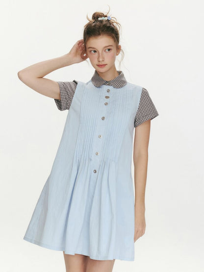 Rain Falling Organ Fake Two Dress【s0000015685】