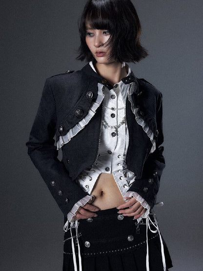 Romantic Punk Metal Buckle Jacket【s0000018001】