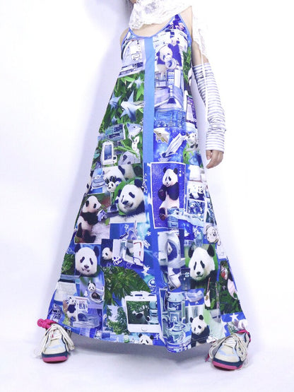 Y2K Fitted Print Slip Dress【s0000017710】