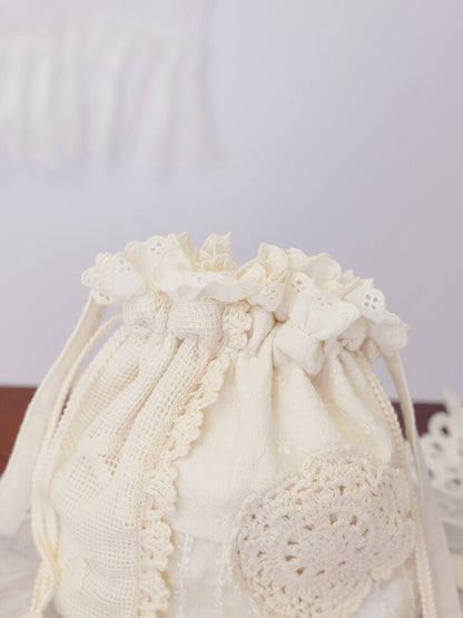 Crochet Patchwork Drawstring Bag【s0000016506】